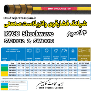 شیلنگ واتر بلاست صنعتی SW10012 و SW10016
